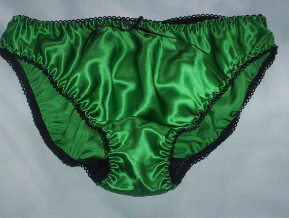 Green Silk Panties 81