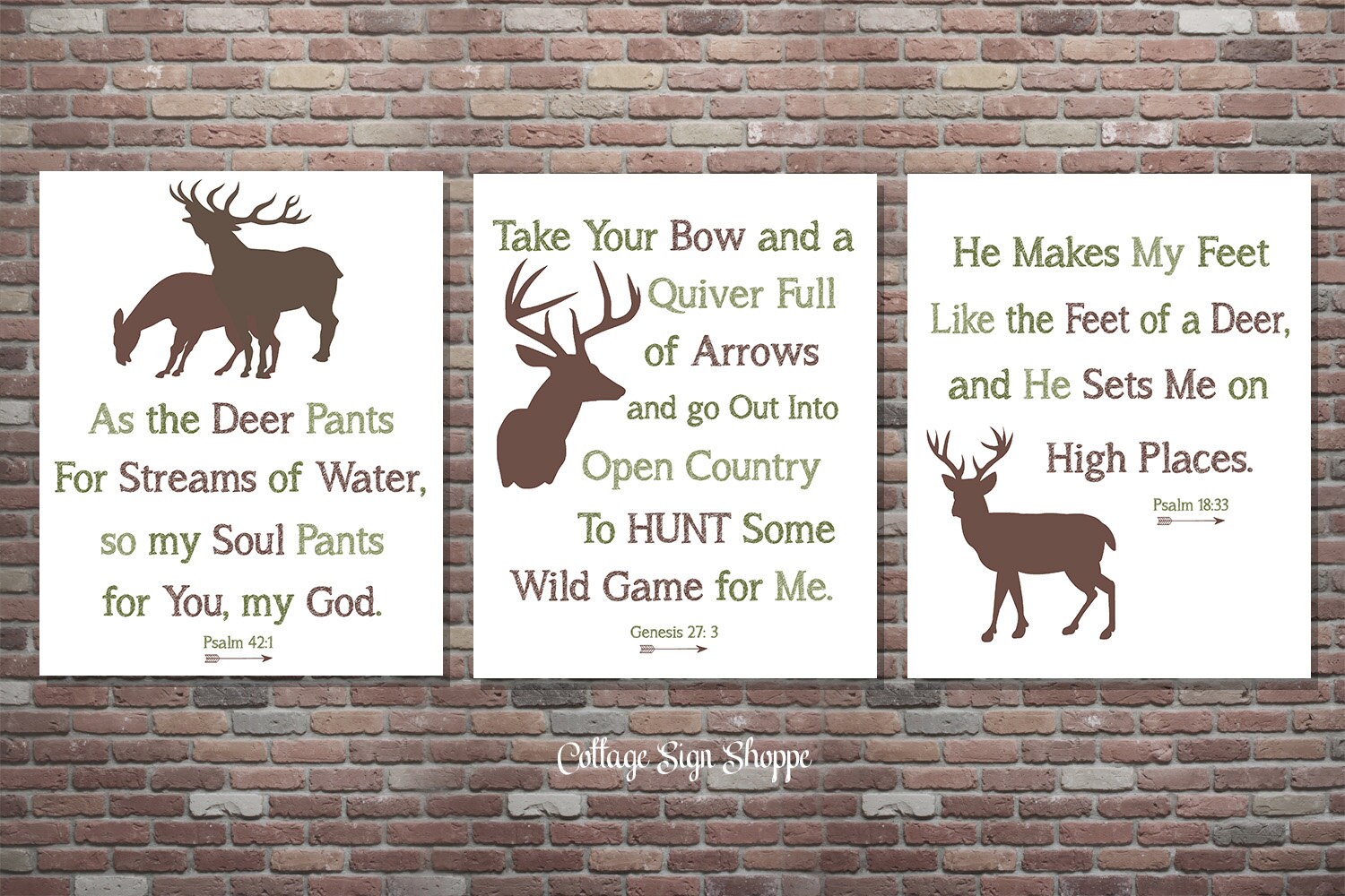 Hunting SignsDeer Hunting Scripture SignReligious Hunting Etsy