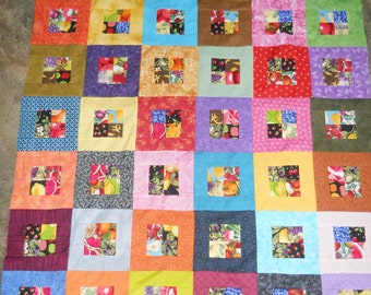 Colorful Fruit - quilt top (48 x 72)