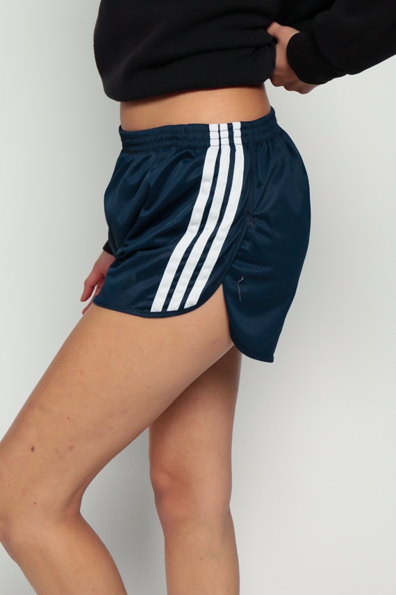 Adidas Shorts 80s Running Shorts High Waisted Retro Striped