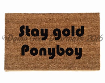 Stay gold ponyboy | Etsy