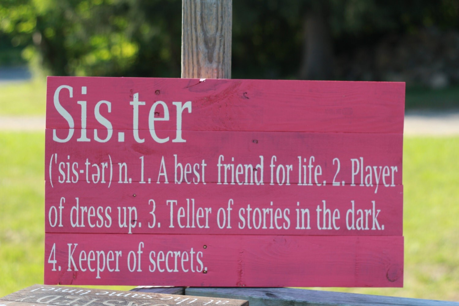 Sister definition sign sister sign kids wall decor