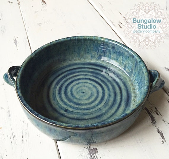 Ceramic Casserole Dish Medium Sized Pottery Casserole Dish