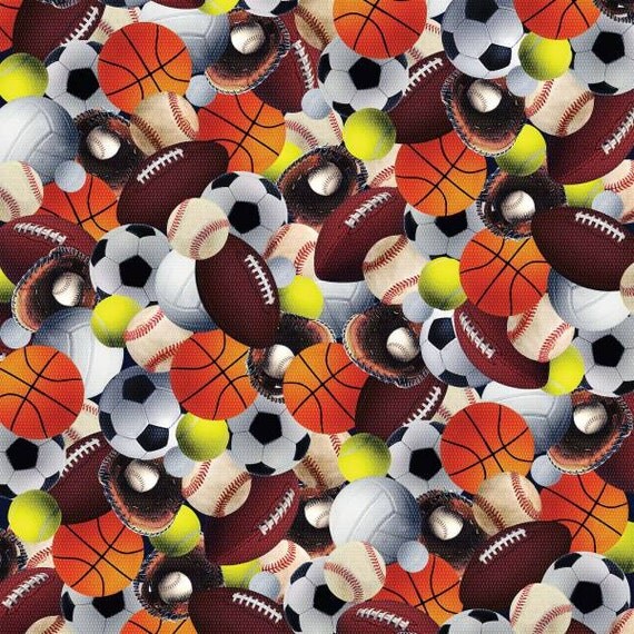 Kanvas By Benartex Multi All Sports Fabric by the yard