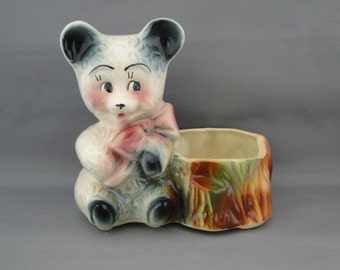American Bisque Bear Planter