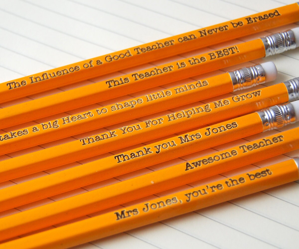 Custom Pencils for Teacher Personalised from your child
