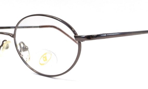 Vintage 90s Deadstock Eyeglasses Oval Frame Eye Glasses Copper 