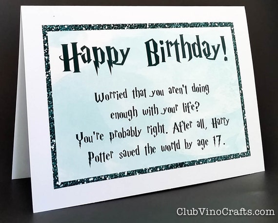 Funny Harry Potter Birthday Wishes