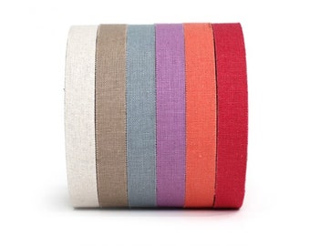 Adhesive cotton fabric tape 15mm x length 5m -10 colors