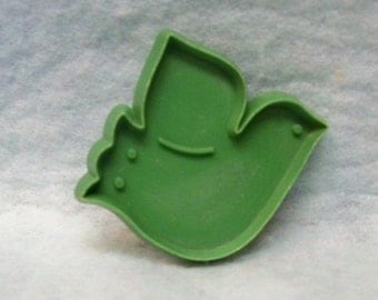 Miniature Partridge Cookie Cutter ~ Green Hallmark Cookie Mold - Detailed Hard Plastic 2 1/2” Bird Cut Out - Mint - Cookie Recipe