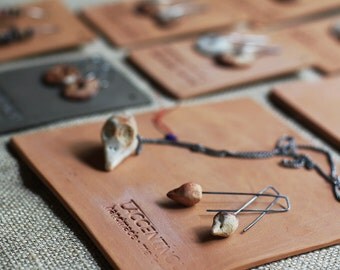 Bird - raised from ashes - pit fired ceramic and sterling silver earrings