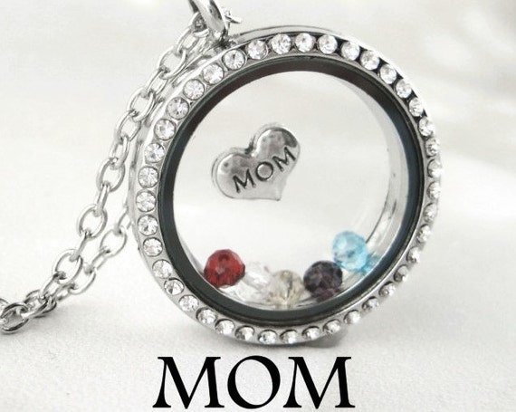 Download Birthstone Necklace For Mom Mothers Locket Children's