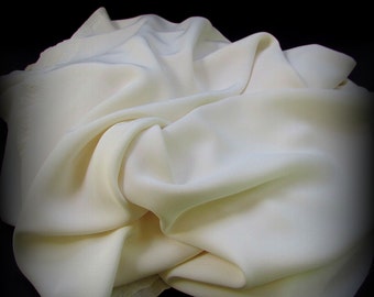 Tricot Fabric, Cream Tricot, Tricot Lining, Nylon Tricot, Ivory Tricot, Knit Fabric, Ecru Tricot, Eggshell Tricot, Vintage Tricot, 6 Yards