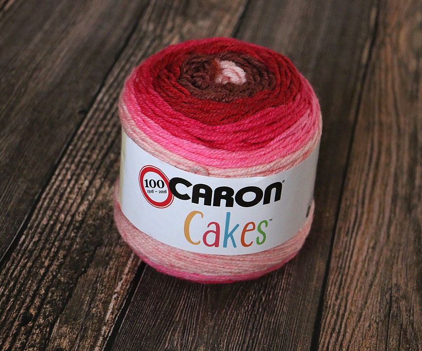 Caron Cakes Yarn Cherry Chip Wool Yarn Selfstriping