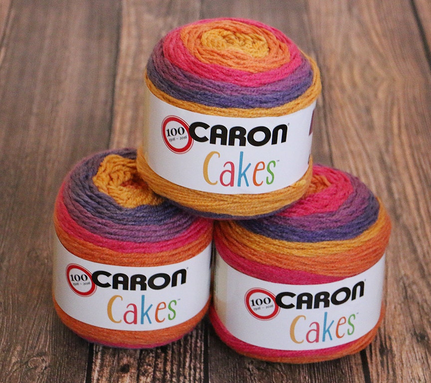 Caron Cakes Yarn Funfetti Wool Yarn Selfstriping yarn