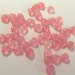 Pink Transparent Glass Heart Beads, 6mm (20)
