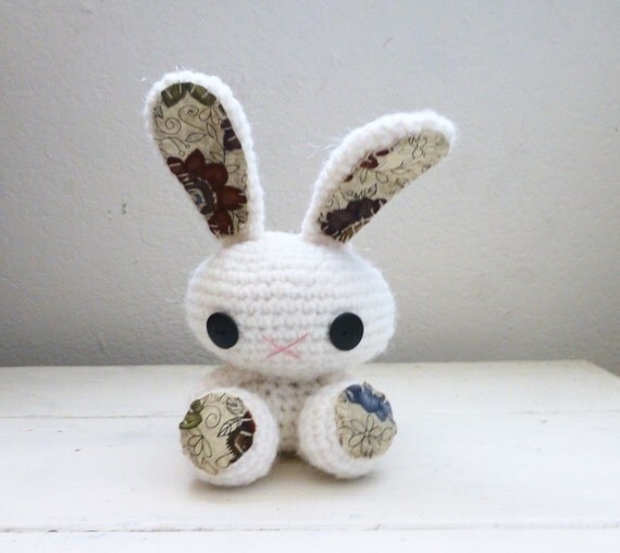Amigurumi bunny crochet bunny white bunny bunny tail