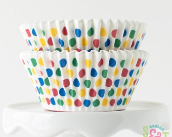 Dot Circus BakeBright GREASEPROOF Baking Cups Cupcake Liners | ~30 count