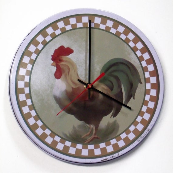 Chicken Kitchen Wall Clock Rooster