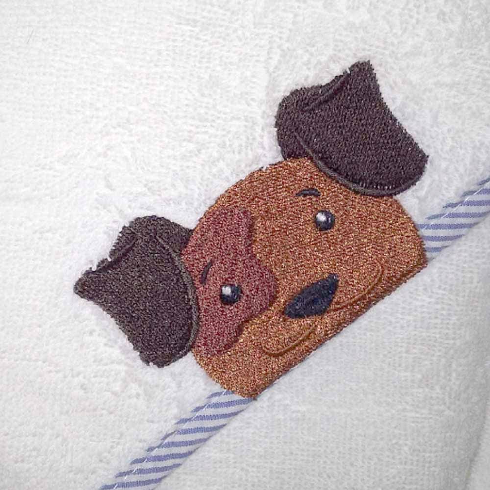 Dog Hooded Baby Towel Hooded Towel Dog on Towel Baby