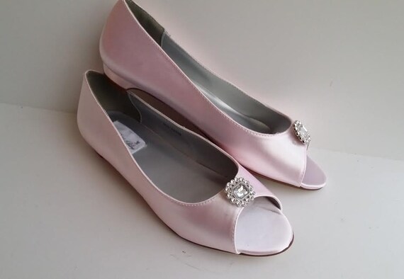 Pink Blush Wedding Shoes Pink Blush Kitten Heel by ABiddaBling Pink Blush Wedding Shoes Pink Blush Kitten Heel by ABiddaBling