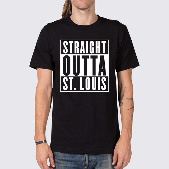 Straight Outta St Louis Missouri T-Shirt St Louis by joneallen