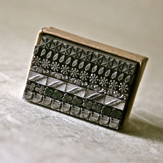 Vintage Letterpress Type Border Ornaments or Dingbats for