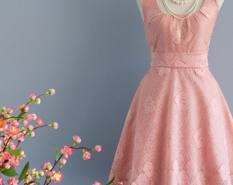 Pink dress pink lace dress pink party dress pink prom dress pink vintage dress style pink bridesmaid dresses lace bridesmaid dresses