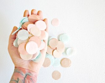 Custom Wedding Confetti, Biodegradable Confetti Toss, Confetti Balloon,Party Decoration, Table Decor, Bachelorette Party, Blush Rose Neutral