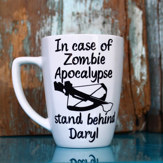 Zombie Apocalypse Daryl Coffee Mug The Walking by SeaSideSandys
