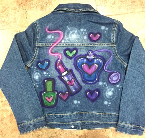 Custom Airbrushed Jean Jacket