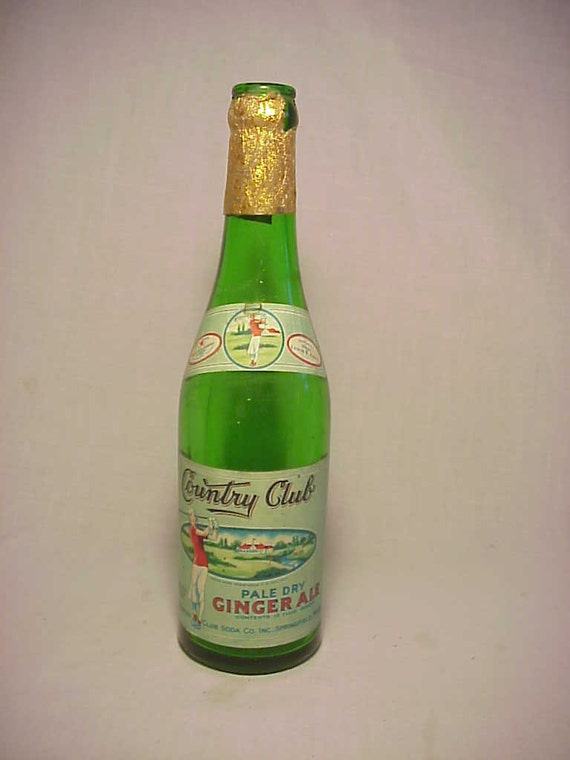 1927 Country Club Pale Dry Ginger Ale Springfield Mass. Soda