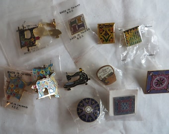 Lots of Vintage Pins- Quilters, Olympic Pins and Others, vintage, pins, quilters, quilt