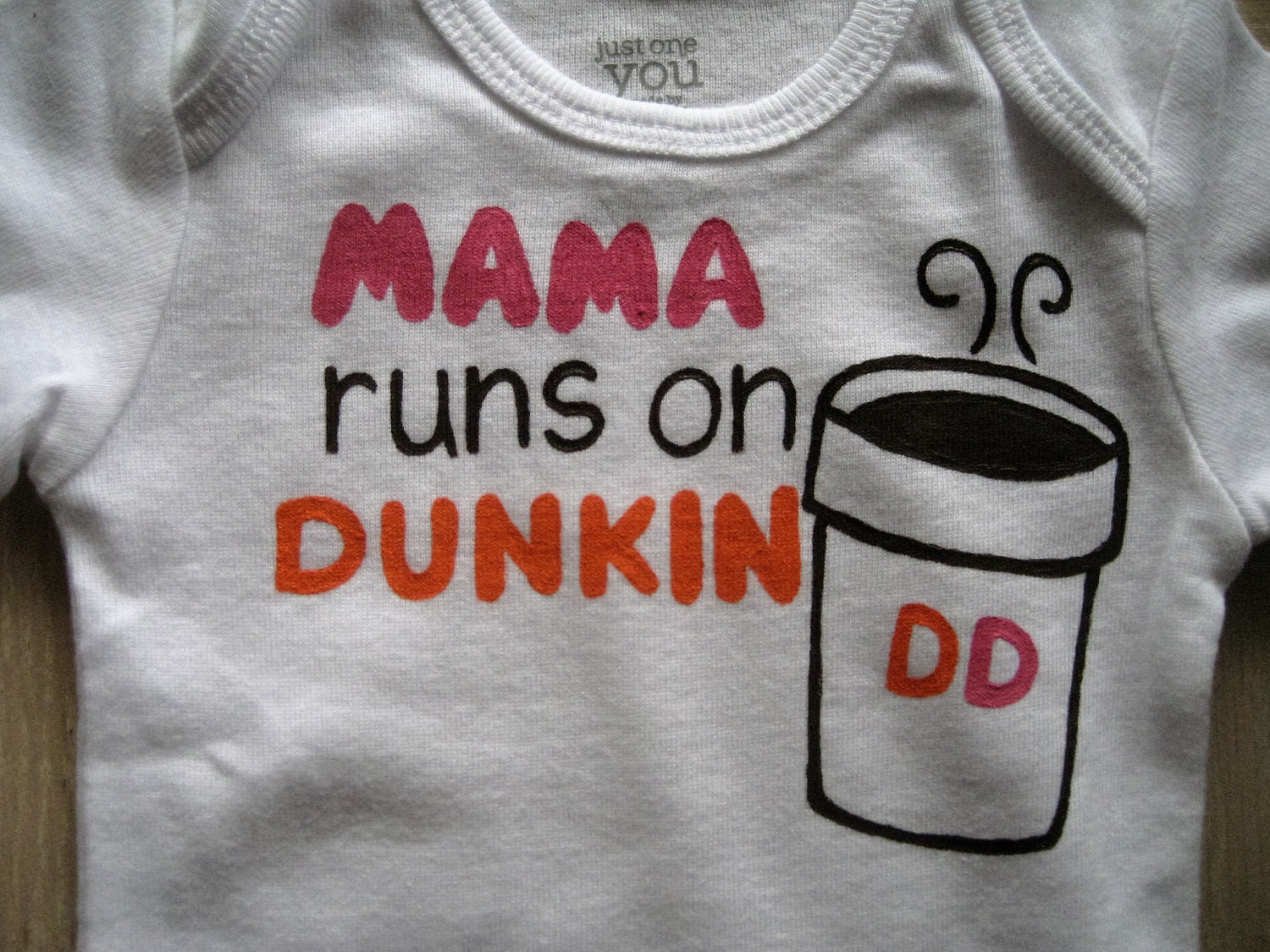 Dunkin Donuts Onesie Donut OnesieMama Runs On Dunkin Mommy