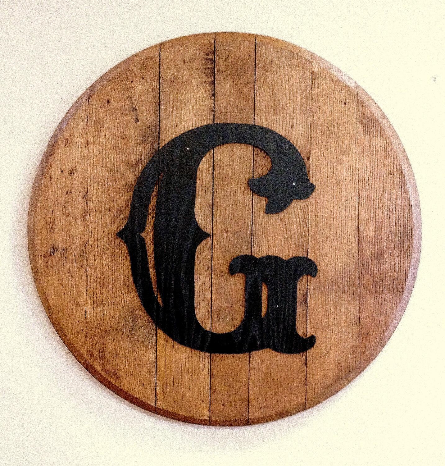 bourbon barrel head lid personalized by customdecorandgifts bourbon barrel head lid personalized by customdecorandgifts