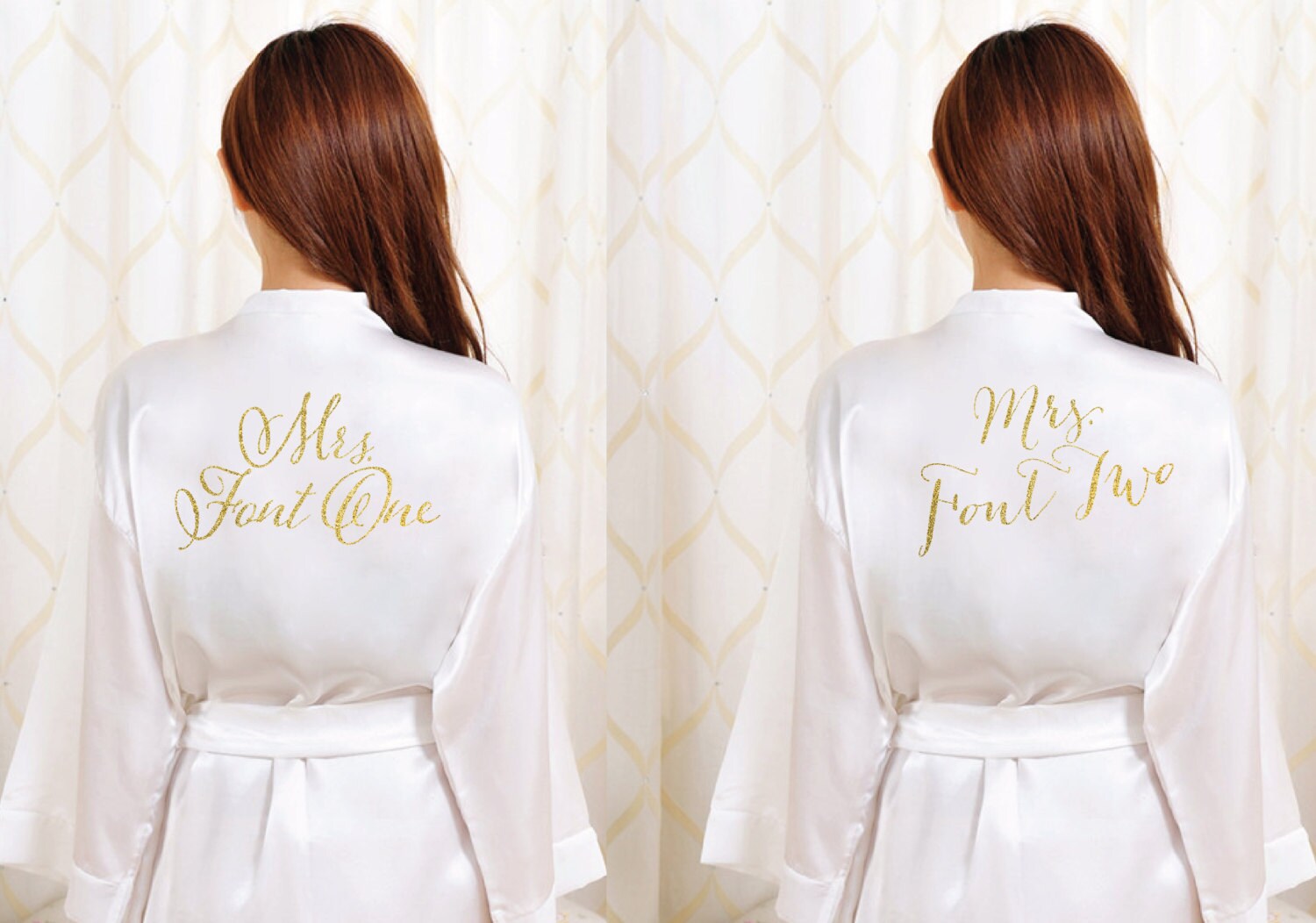 gold bridal robe