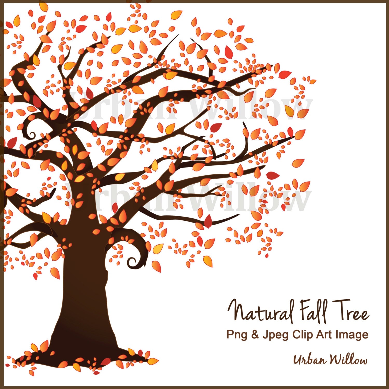 clipart autumn tree - photo #44