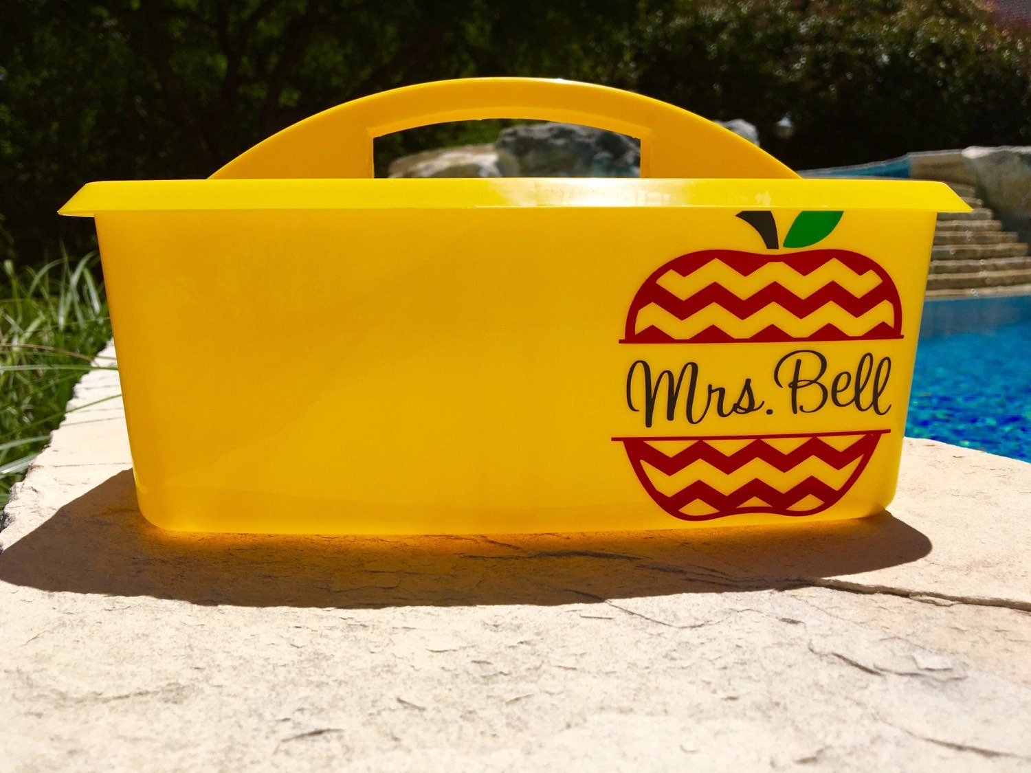 Teacher Caddy Teacher Organizer Monogrammed Caddy