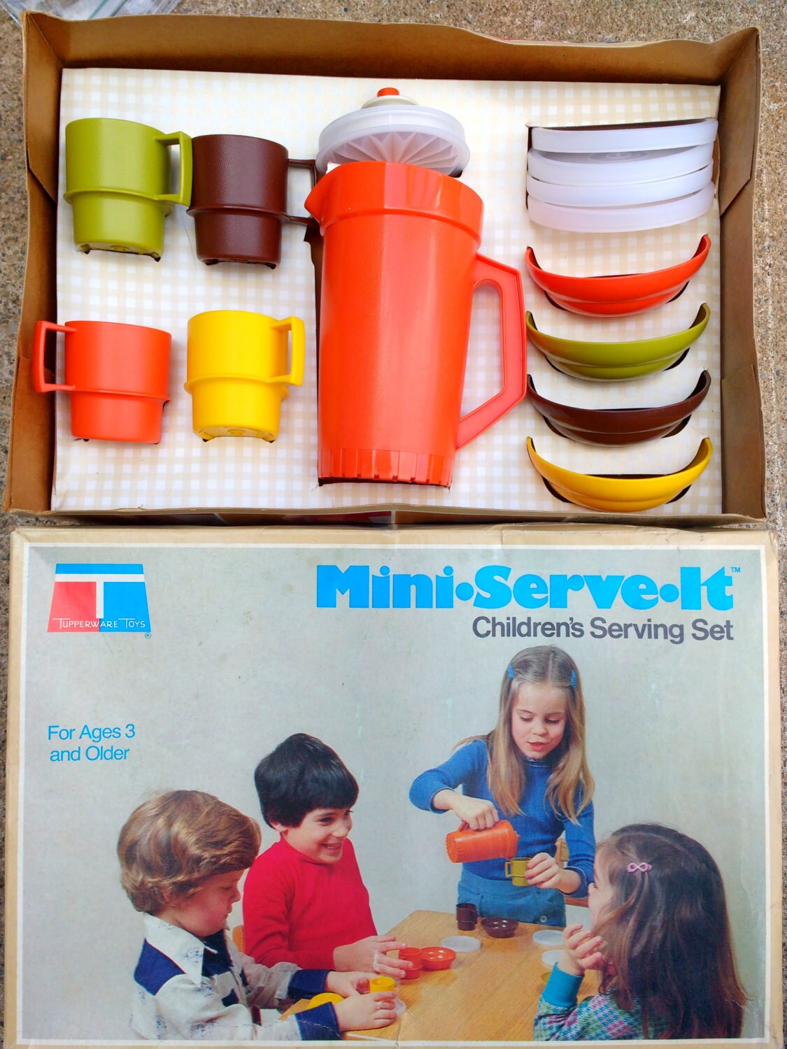 Vintage 1970s Mini Tupperware Children's Set by ...