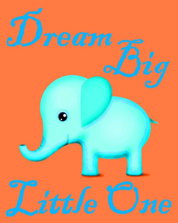 Download Blue Elephant Dream Big Little One Baby Orange Circus Safari