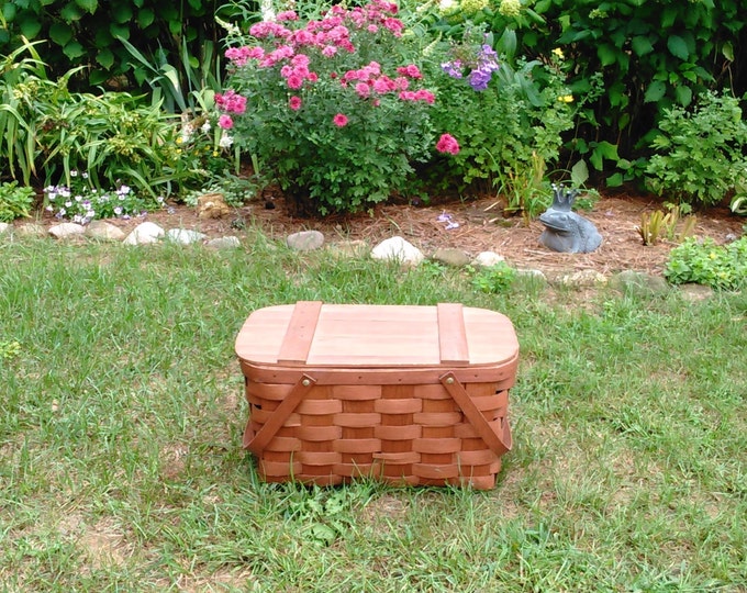 Vintage Wooden Weave Basket - Basketville Made in Vermont