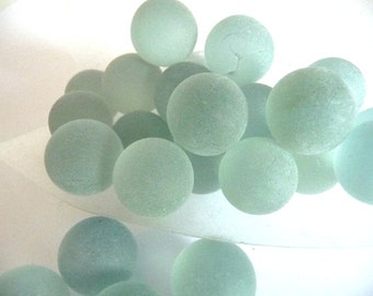 Beach Glass Marbles, Sea glass marbles, sea glass, beach glass, Round marbles, Rare marbles, ball marbles, mint green sea glass, mint beach