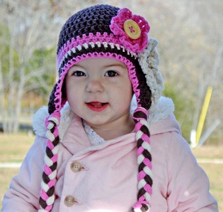 girls winter hat baby girls hat girls hat newborn girl hat