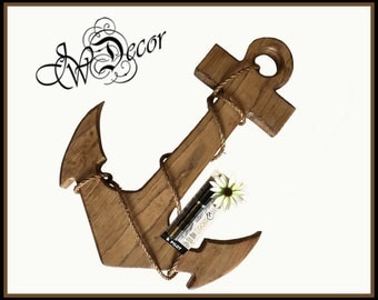Wedding Book Alternative, Wood Anchor, Wedding Guest Book, Nautical, Beach, Rustic