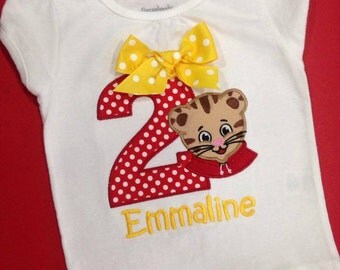Daniel Tiger Birthday Shirt or Onesie, Daniel Tiger Birthday party, Mister Rogers Neighborhood Birthday Party
