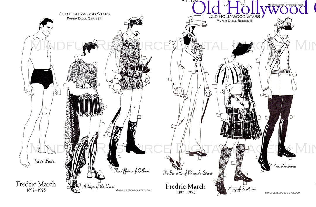 Movie Star Coloring Pages Printable Vintage Old Hollywood