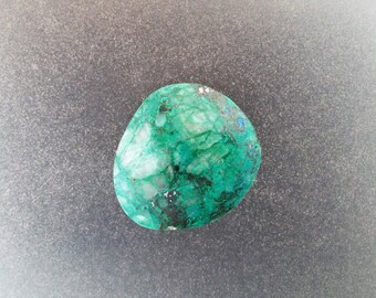 Malachite Chrysocolla freeform cabochon