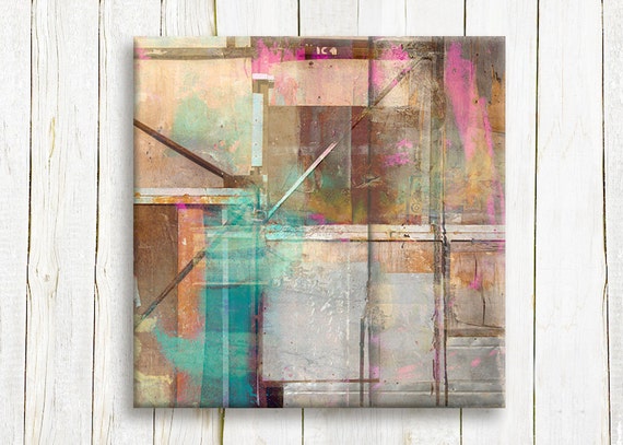 Square abstract art on canvas Contemporary Art print on