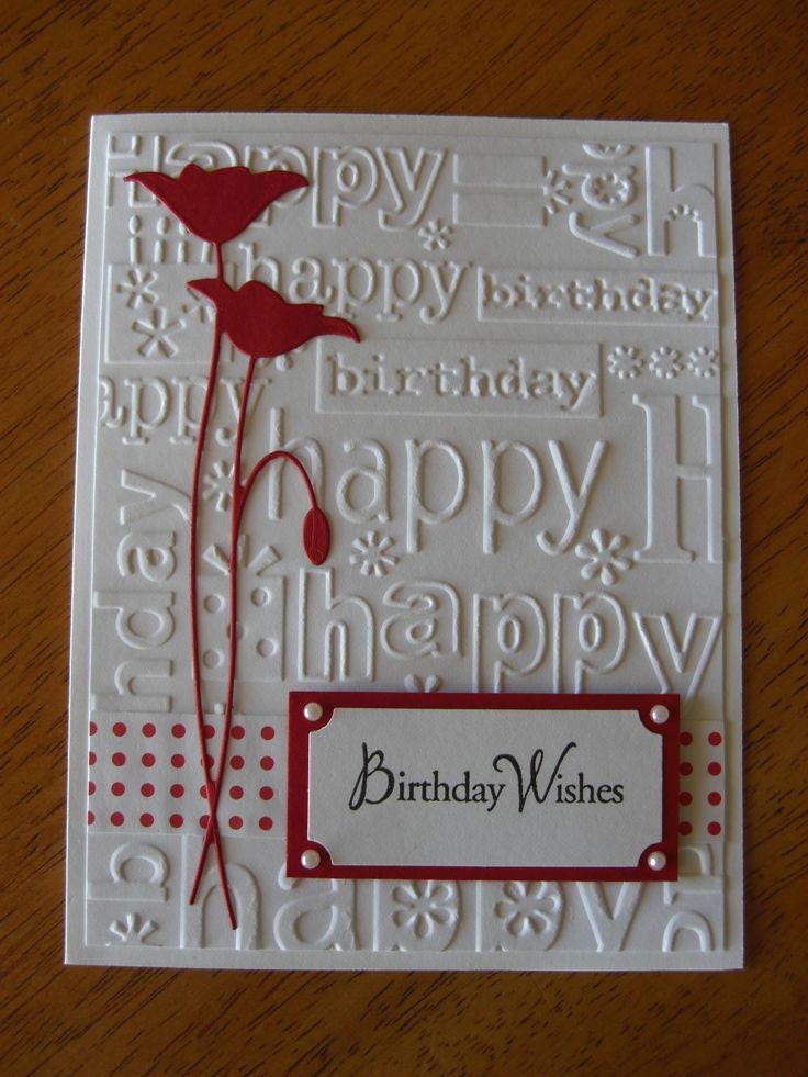 HAPPY BIRTHDAY CUTTLEBUG 5x7 EMBOSSiNG FoLDER New in Pkg. from