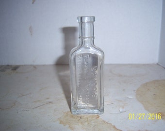 1930s Lot of 3 Foss Extract bottles Portland, Me 5 to 5 1/4 inches tall